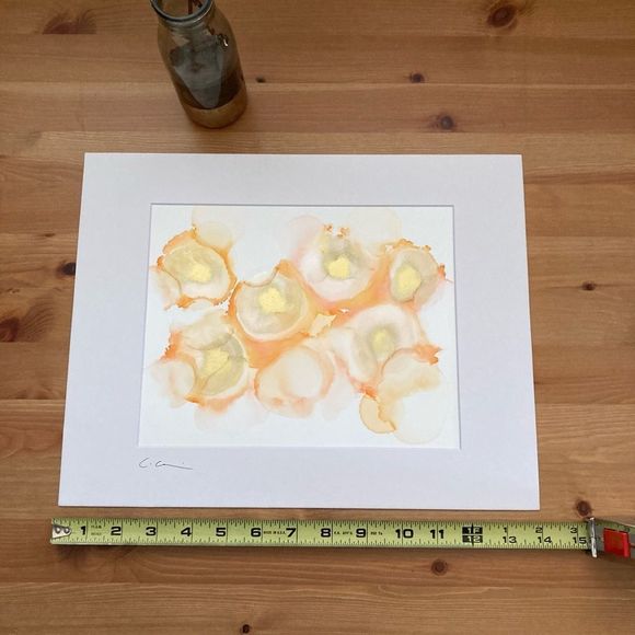 New Original Signed Artwork Alcohol Ink on Paper - Picture 6 of 6